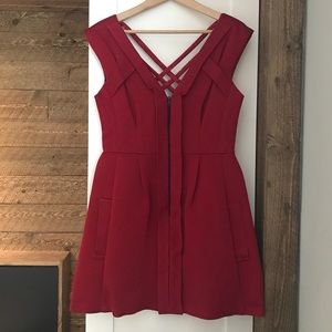 Nanette Lepore Red Cocktail Dress